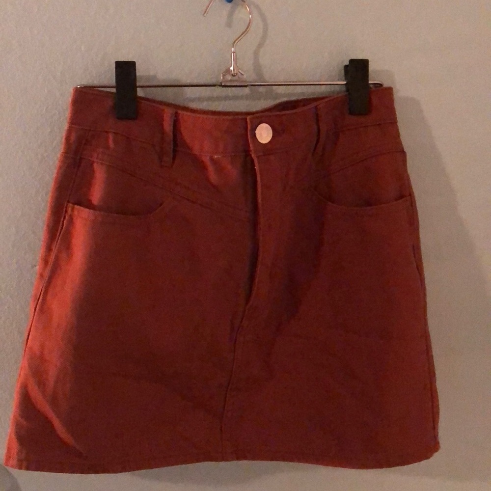 Orangish-brown skirt